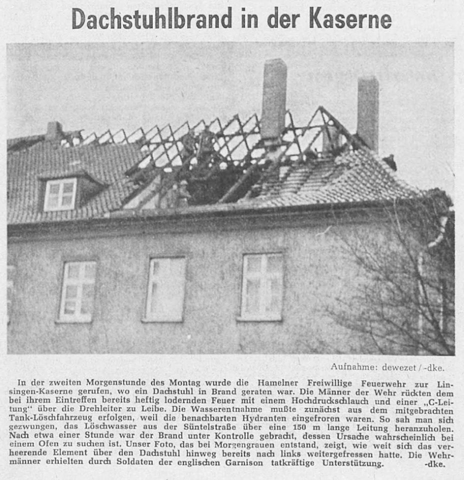 1965_03_09 Dachstuhlbrand in den Gordon Barracks