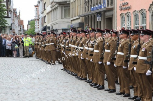 Disbandment 28 Engineer Regiment - Parade through Hameln